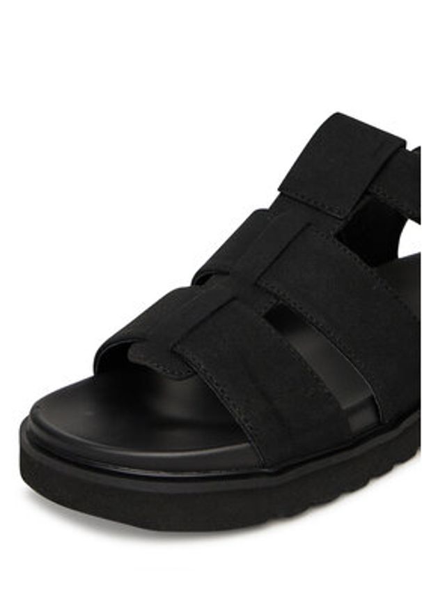 Jenny - JENNY Sandały HY86009-20 Czarny. Kolor: czarny. Materiał: materiał