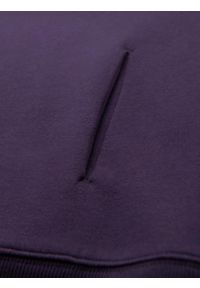Ombre Clothing - Bluza dresowa unisex z kieszeniami i kapturem – fioletowa V13 OU-SNBC-0105 - XL/XXL. Okazja: na co dzień. Typ kołnierza: kaptur. Kolor: fioletowy. Materiał: dresówka. Wzór: aplikacja. Styl: casual #13