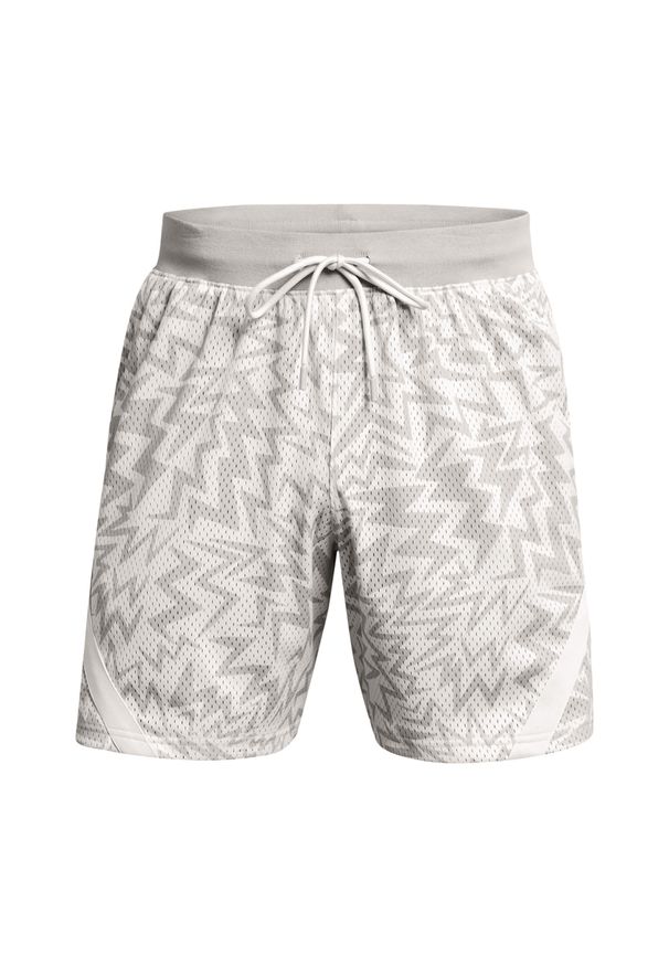 Spodenki koszykarskie męskie Under Armour Curry Mesh Short. Kolor: biały. Materiał: mesh. Sport: koszykówka