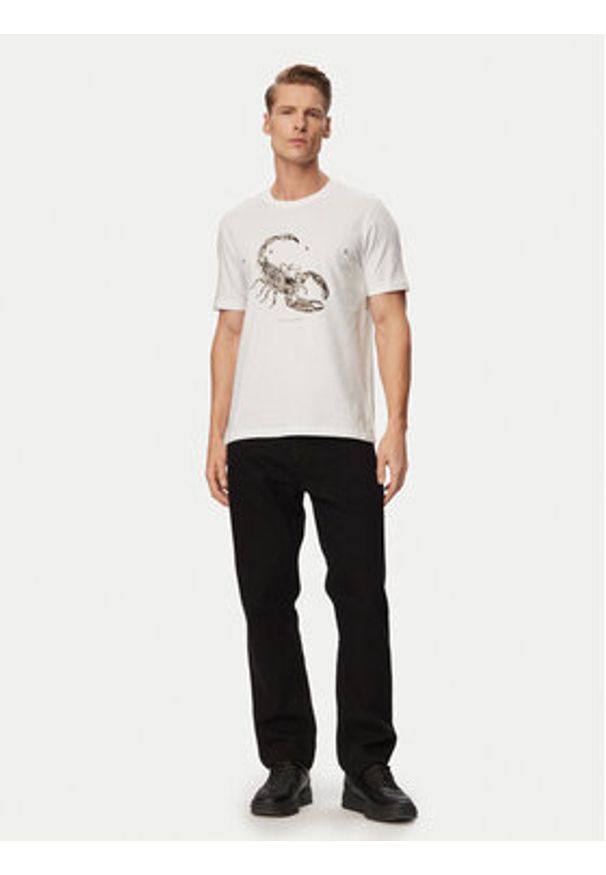 Hugo - HUGO T-Shirt Discorb 50557672 Biały Relaxed Fit. Kolor: biały. Materiał: bawełna