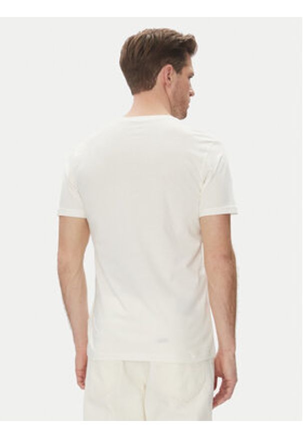 Lee T-Shirt Medium Wobbly 112364535 Biały Regular Fit. Kolor: biały. Materiał: bawełna