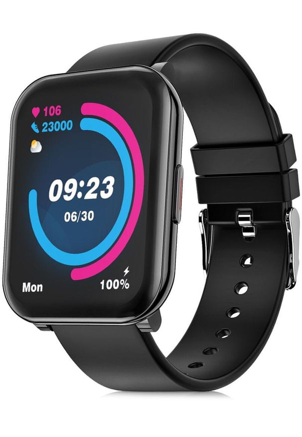 Niceboy smartwatch X-fit Watch 2. Rodzaj zegarka: smartwatch. Kolor: czarny. Styl: casual, sportowy
