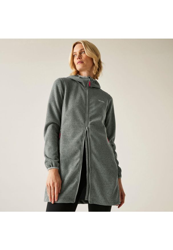 Regatta - Damski Bloomfield Długi Polar. Kolor: szary. Materiał: polar. Długość: długie. Sport: turystyka piesza