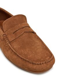 TOMMY HILFIGER - Tommy Hilfiger Mokasyny Casual Hilfiger Suede Driver FM0FM04998 Brązowy. Okazja: na co dzień. Kolor: brązowy. Materiał: zamsz, skóra. Styl: casual #4
