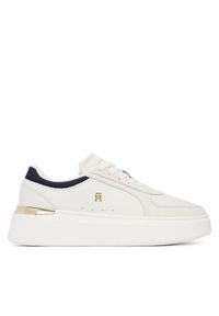 TOMMY HILFIGER - Sneakersy Tommy Hilfiger. Kolor: kremowy. Obcas: na platformie #1