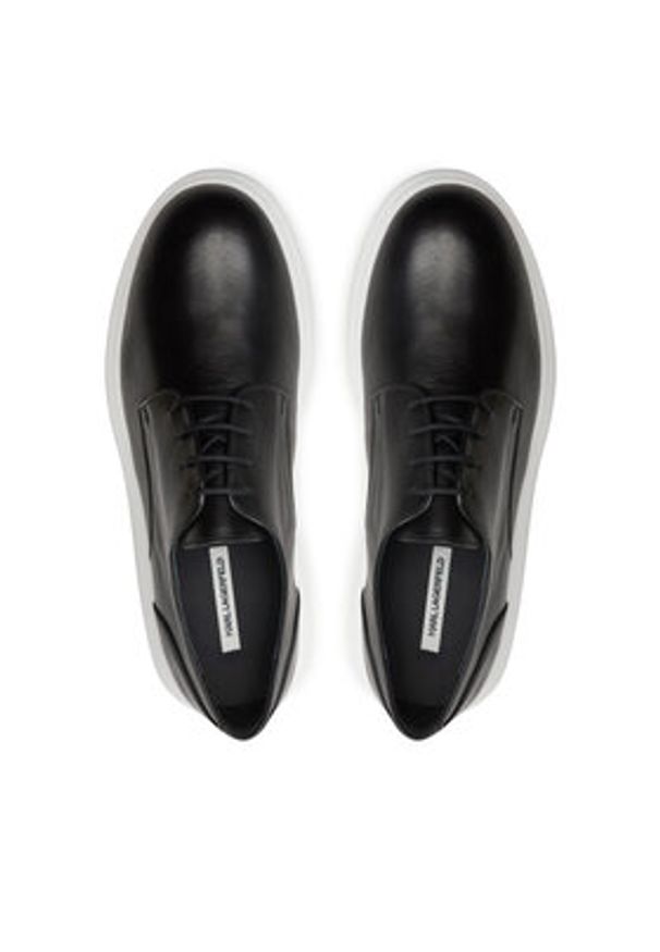Karl Lagerfeld - KARL LAGERFELD Półbuty Granby KL22330 Czarny. Kolor: czarny. Materiał: skóra