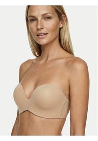 Wonderbra Biustonosz bardotka WB00032D Beżowy. Kolor: beżowy. Materiał: syntetyk #2