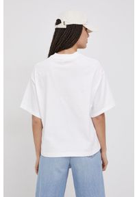 Reebok Classic T-shirt bawełniany kolor biały. Kolor: biały. Materiał: bawełna. Wzór: aplikacja