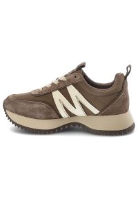 Sneakersy damskie Vinceza, cholewka ze skóry naturalnej wzmocnione elementy przy nosku dynamiczny design gruba amortyzująca podeszwa, brązowe, 41521. Okazja: na co dzień. Zapięcie: sznurówki. Kolor: brązowy. Materiał: skóra. Szerokość cholewki: normalna #5