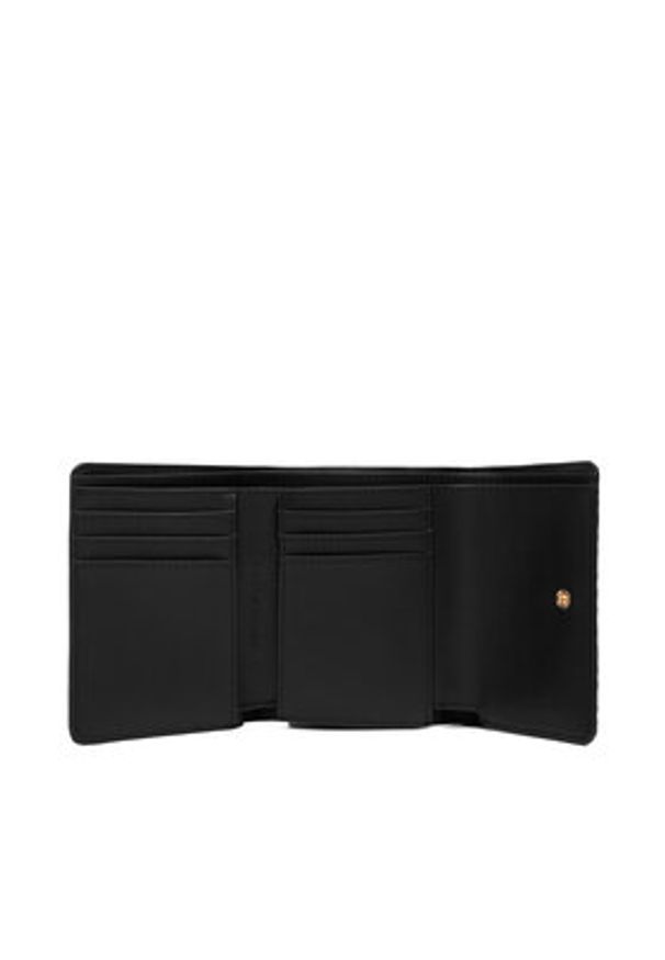 TOMMY HILFIGER - Tommy Hilfiger Portfel Th Icon Trifold Mono AW0AW18484 Czarny. Kolor: czarny. Materiał: skóra