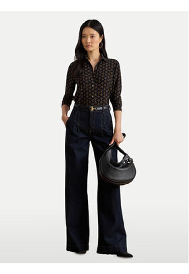 Lauren Ralph Lauren - LAUREN RALPH LAUREN Koszula 200P03717001 Granatowy Regular Fit. Kolor: niebieski. Materiał: syntetyk