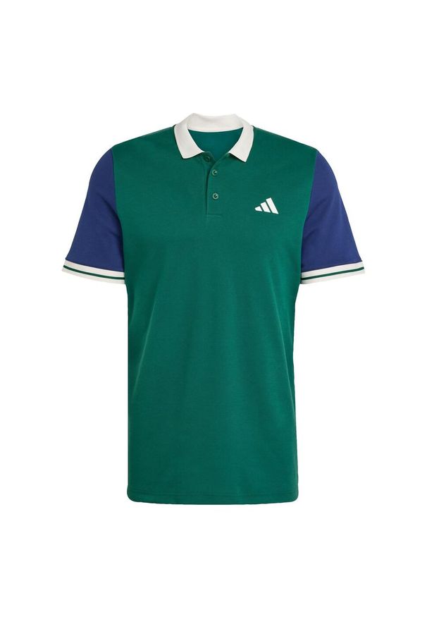 Adidas - Koszulka adidas Heritage Tennis Polo. Typ kołnierza: polo. Kolor: zielony. Sport: tenis