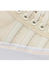Adidas - adidas Sneakersy Nizza Platform Mid W GX8356 Beżowy. Kolor: beżowy. Materiał: materiał. Obcas: na platformie #5