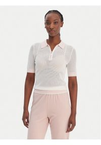 Guess Polo V6GR04 Z0725 Biały Regular Fit. Typ kołnierza: polo. Kolor: biały. Materiał: syntetyk #1