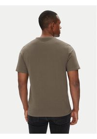 Calvin Klein Jeans T-Shirt LV040HM265 Brązowy Regular Fit. Kolor: brązowy. Materiał: bawełna #5