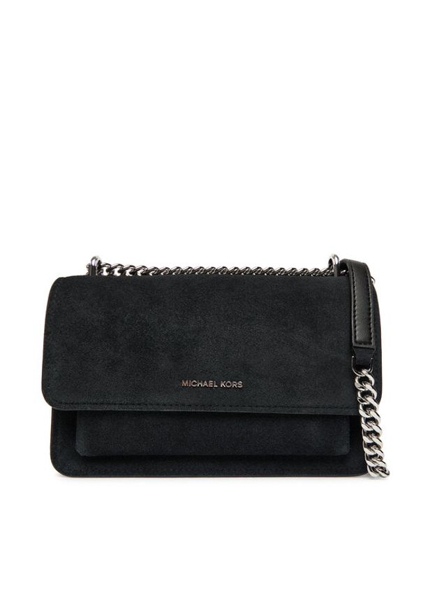 MICHAEL Michael Kors Torebka Claire 30F5SC7L3S Czarny. Kolor: czarny. Materiał: skórzane, zamszowe