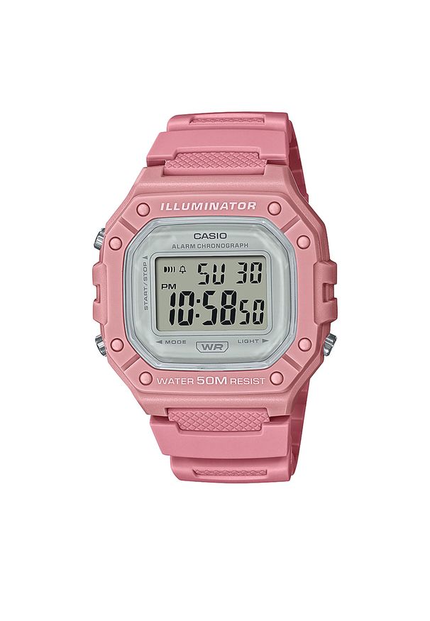 Zegarek Casio W-218HC-4AVEF Pink/Pink. Kolor: różowy