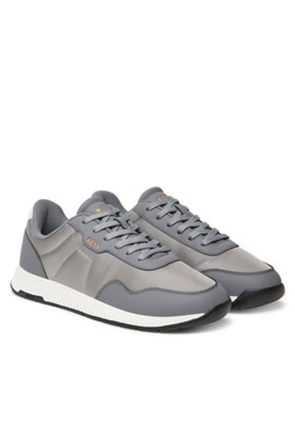 BOSS Sneakersy Titanium 50536481 Szary. Kolor: szary. Materiał: materiał