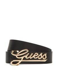 Guess Pasek Damski BW9250 P5335 Czarny. Kolor: czarny. Materiał: skóra