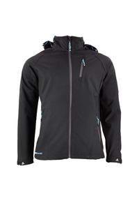 PEAK MOUNTAIN - Kurtka Peak Mountain Softshell. Kolor: czarny. Materiał: softshell #1
