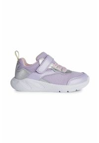 Geox buty dziecięce kolor fioletowy. Nosek buta: okrągły. Zapięcie: rzepy. Kolor: fioletowy #1