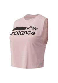 New Balance WT01162SP1. Materiał: dzianina, poliester, materiał, bawełna. Długość rękawa: bez rękawów. Wzór: nadruk. Sport: fitness #1
