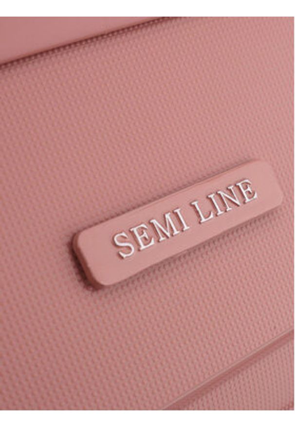Semi Line Walizka średnia T5906-3 Różowy. Kolor: różowy