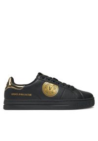 Versace Jeans Couture Sneakersy Court 88 77YA3SK1 Czarny. Kolor: czarny. Materiał: skóra