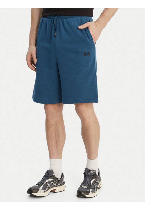 Under Armour Szorty sportowe UA Rival Lightweight 6009345 Granatowy Regular Fit. Kolor: niebieski. Materiał: bawełna. Styl: sportowy