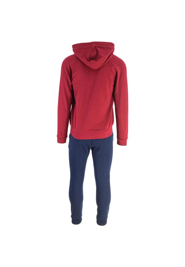 Dres Diadora Hoodie Fz Core, Mężczyźni. Kolor: czerwony. Materiał: dresówka