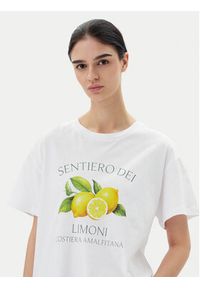 Pieces T-Shirt Thea 17157114 Biały Standard Fit. Kolor: biały. Materiał: bawełna #5