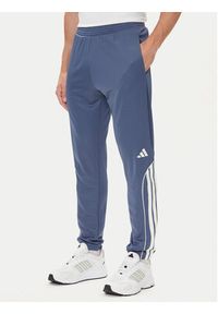Adidas - adidas Dres 3-Stripes JX5529 Niebieski Regular Fit. Kolor: niebieski. Materiał: syntetyk #6
