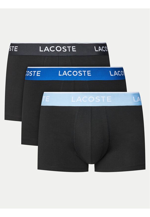 Lacoste Komplet 3 par bokserek 5H1297 Czarny. Kolor: czarny. Materiał: bawełna