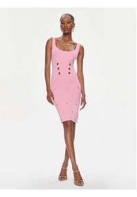 Pinko Sukienka dzianinowa Cactus 102879 A1LK Różowy Slim Fit. Kolor: różowy. Materiał: syntetyk #4