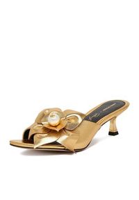 Gino Rossi - GINO ROSSI Klapki CEO-ROSE-LT2220-1 Złoty. Kolor: złoty. Materiał: skóra #3