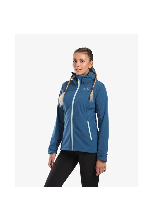 Damska kurtka softshell Kilpi RAVIA-W. Kolor: niebieski. Materiał: softshell. Sport: turystyka piesza