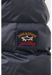 PAUL & SHARK - Paul&Shark kurtka puchowa męska kolor czarny zimowa. Okazja: na co dzień. Typ kołnierza: kaptur. Kolor: niebieski. Materiał: puch. Wzór: gładki. Sezon: zima. Styl: casual #3