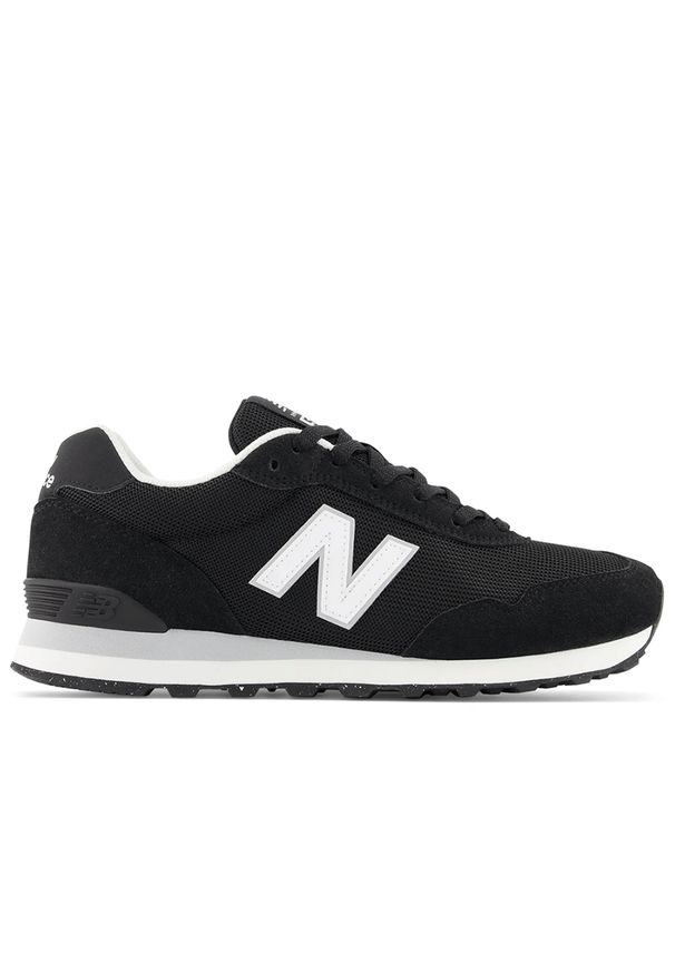 Buty New Balance ML515BLK - czarne. Okazja: na co dzień. Kolor: czarny. Materiał: materiał, zamsz, syntetyk. Szerokość cholewki: normalna