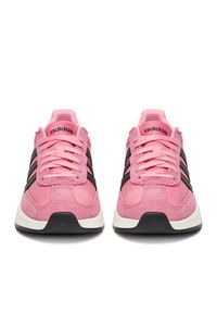 Adidas - adidas Sneakersy RUN 70S 2.0 JR8585 Różowy. Kolor: różowy. Materiał: zamsz, skóra. Sport: bieganie #6