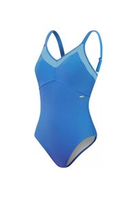Speedo - Jednoczęściowy Kostium Kąpielowy Dla Pań I Panów Z Siateczki. Kolor: niebieski