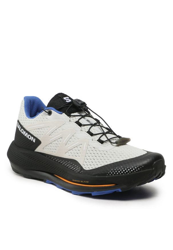 salomon - Buty Salomon Pulsar Trail 416027 27 M0 Lunar Rock/Black/Dazzling Blue. Kolor: szary. Materiał: materiał