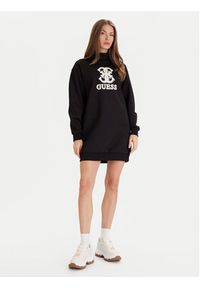 Guess Sukienka codzienna V5YK07 KCX22 Czarny Regular Fit. Okazja: na co dzień. Kolor: czarny. Materiał: syntetyk. Typ sukienki: proste. Styl: casual #2