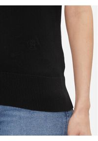 TOMMY HILFIGER - Tommy Hilfiger Top Md Lyocell Silk Blend Vest WW0WW40980 Czarny Regular Fit. Kolor: czarny. Materiał: wiskoza #3