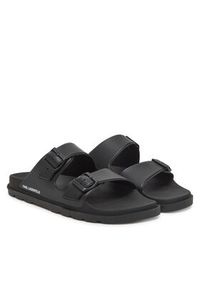 Karl Lagerfeld - KARL LAGERFELD Klapki Kondo Tred KL70975 Czarny. Kolor: czarny. Materiał: skóra #4