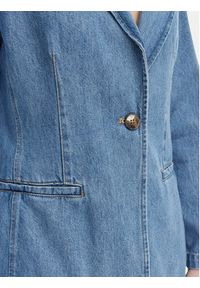 Marella Marynarka Teca 2615041021 Niebieski Regular Fit. Kolor: niebieski. Materiał: bawełna #3