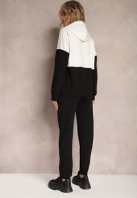 Renee - Czarny Bawełniany Komplet Dresowy z Bluzą i Spodniami Terinna. Kolor: czarny. Materiał: bawełna, dresówka #4
