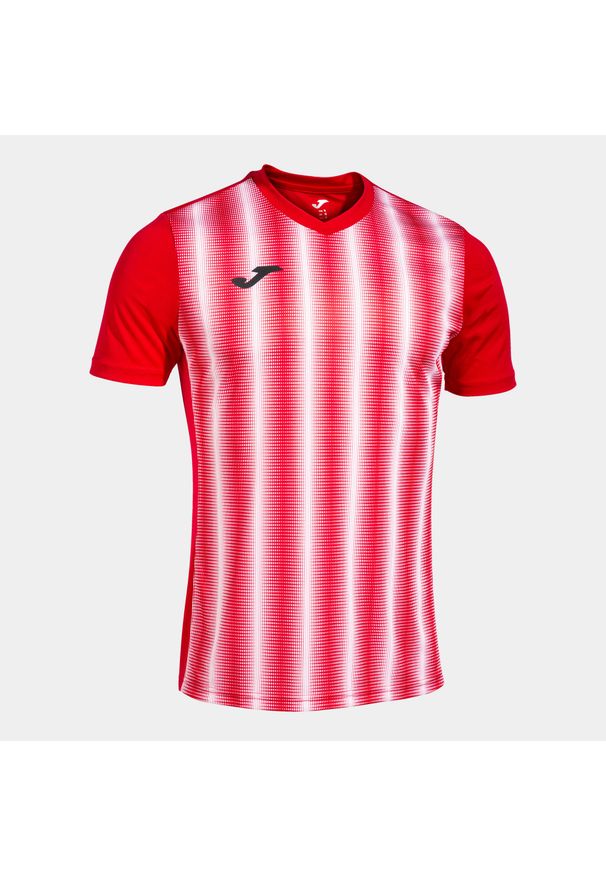 Koszulka do piłki nożnej męska Joma Boy Inter II z krótkim rękawem. Kolor: czerwony, wielokolorowy, biały. Długość rękawa: krótki rękaw. Długość: krótkie. Sport: piłka nożna