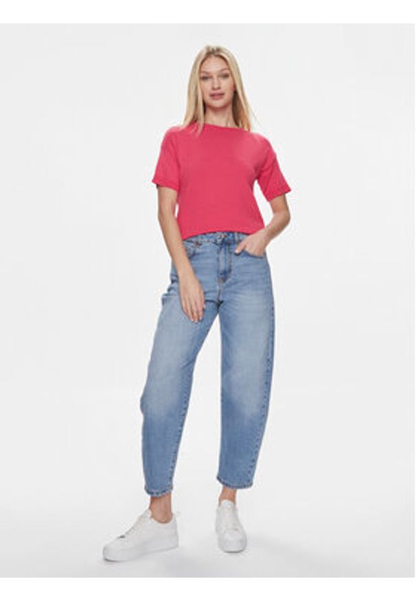 United Colors of Benetton - United Colors Of Benetton T-Shirt 103CD102M Różowy Regular Fit. Kolor: różowy. Materiał: bawełna
