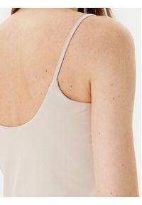 Guess Top V5GP22 J1314 Beżowy Slim Fit. Kolor: beżowy. Materiał: bawełna #3