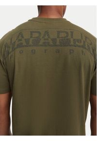 Napapijri T-Shirt Yourte NP0A8AU2 Zielony ciemny Relaxed Fit. Kolor: zielony. Materiał: bawełna #4